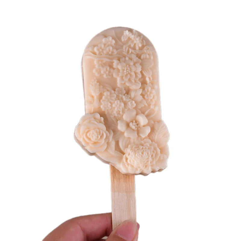 CC11Silicone Flower Popsicle Molds Stunning Floral Design Qme D