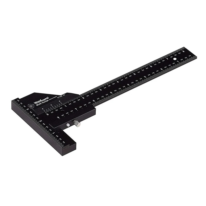 Multi Woodworking Sliding Gauge Aluminum Alloy Scribe Ruler Depth Qme A (0-280)mm