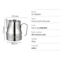 Milk Frothing Pitcher Stainless Steel Frother Cup Latte Art Espresso Qme HBJM2-420ML