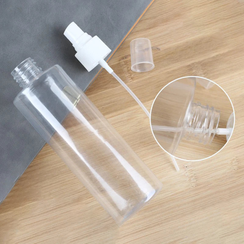 Mini Portable Transparent Plastic Spray Bottle Refillable Container Qme