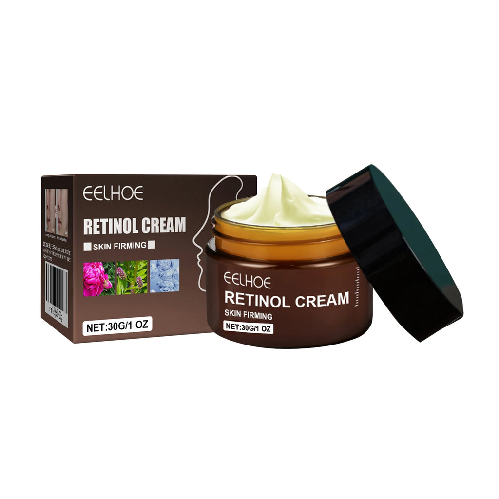 Double Retinol Facial Cream Anti-aging Fade Fine Line Wrinkle Firming Lifting Repair Skin Barrier Brightening Moisturizing Cream Qme 30g