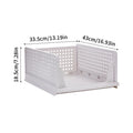 High-capacity Foldable Plastic Storage Box Household Stackable Drawer Qme L