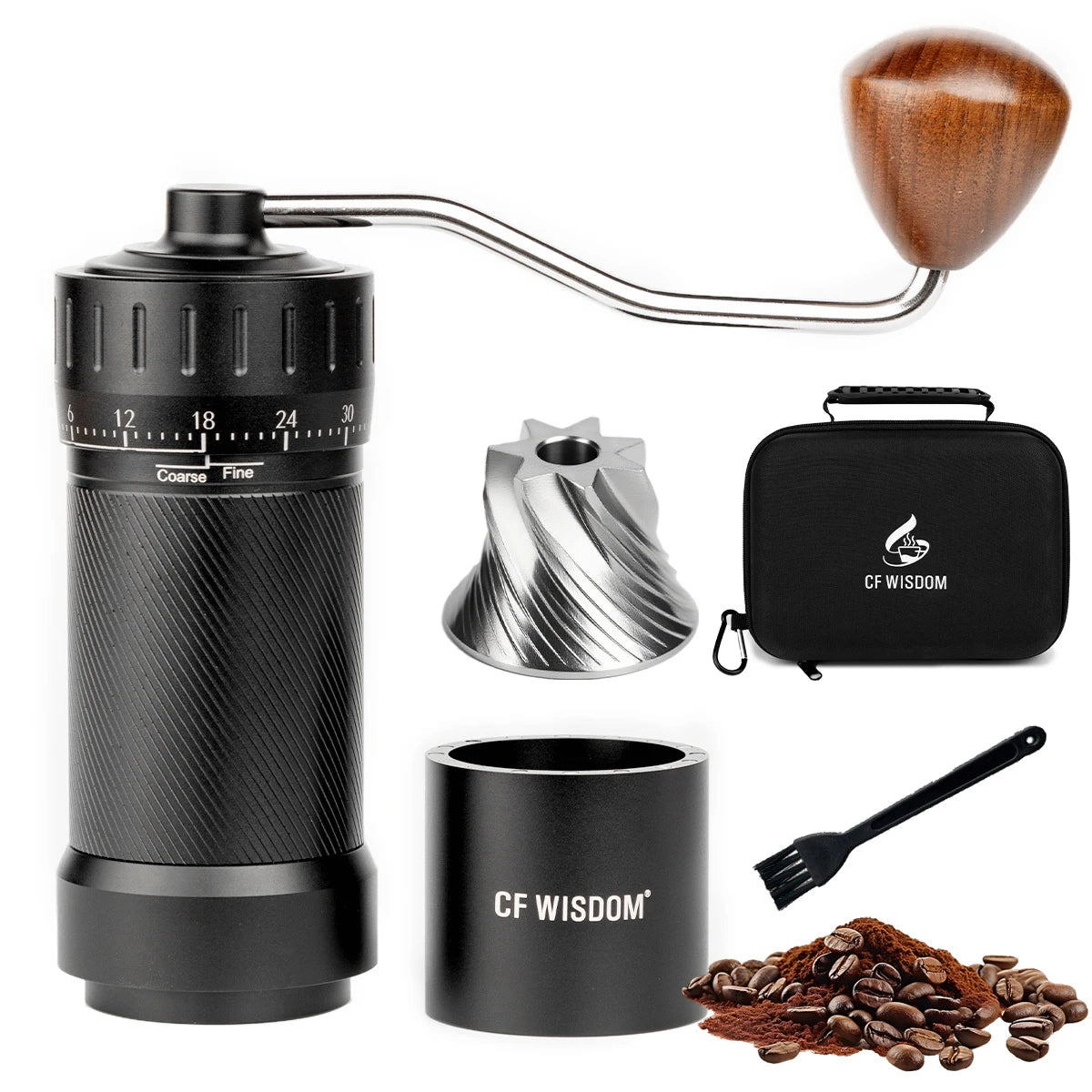 Coffee Grinder Premium Bean Manual Outer Box Thanksgiving Christmas Qme ZM-BW061-STD