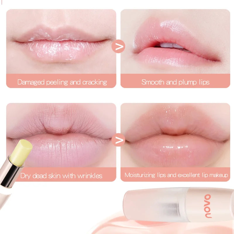 Vitamin E Lip Balm-Floral Flavored, Beeswax With Squalane Lip Care, Long-Lasting Effect, Non-Sticky, Soothing & Nourishing Qme