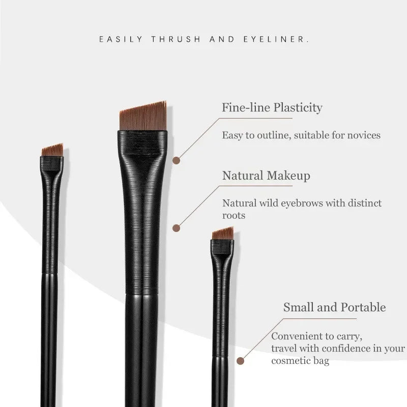 A101Brush Eyebrow A102Eyeliner Brush Professional Small Angled Eyebrow Brush Brow Contour Brush Fine Eyeliner Pen Makeup Tools Qme