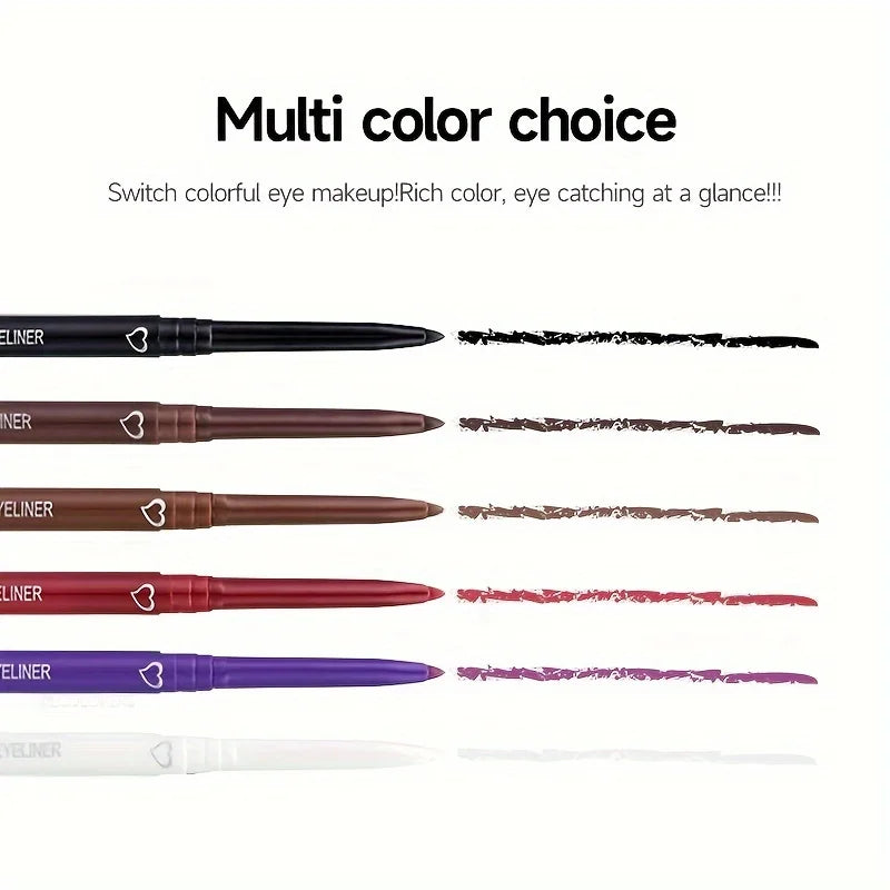 Makeup Long-lasting Eyeliner Pencil Waterproof High Pigment Eyeshadow Eye Liner Pen Women Fashion Color Makeup Tools Qme