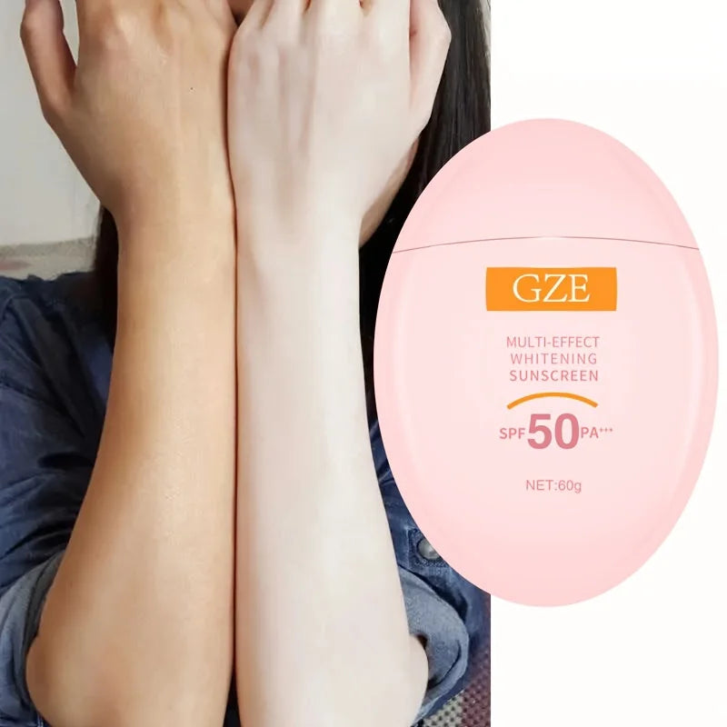 GZE MINERAL SUNSCREEN LOTION: SPF50 Broad Spectrum UVA UVB, Face Neck Protection, Sunburn Cream Zinc Oxide Sensitive Skin PA+++ Qme Default Title