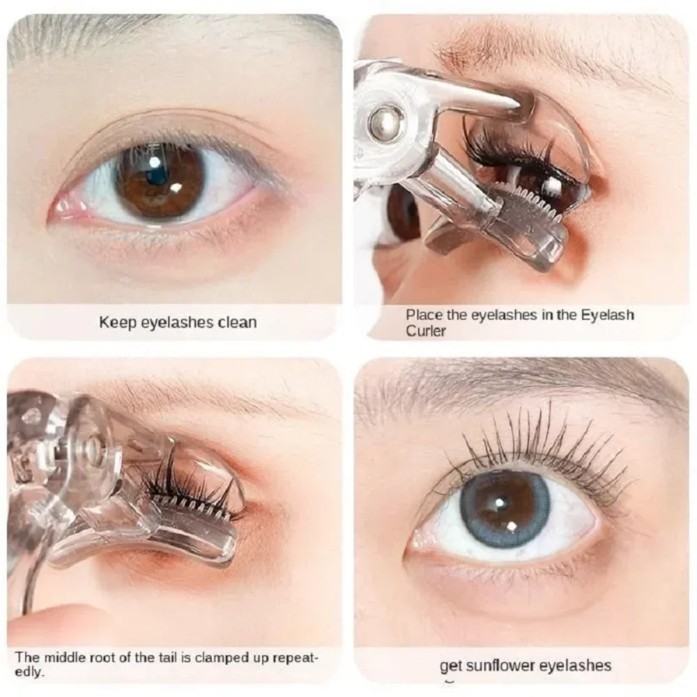 Dual-type Eyelash Curler Comb Wide Partial Clip Options Waterproof Qme