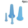 Silicone Cupping Massage Vacuum Cups Facial Neck Eye Body Supporting Qme Blue