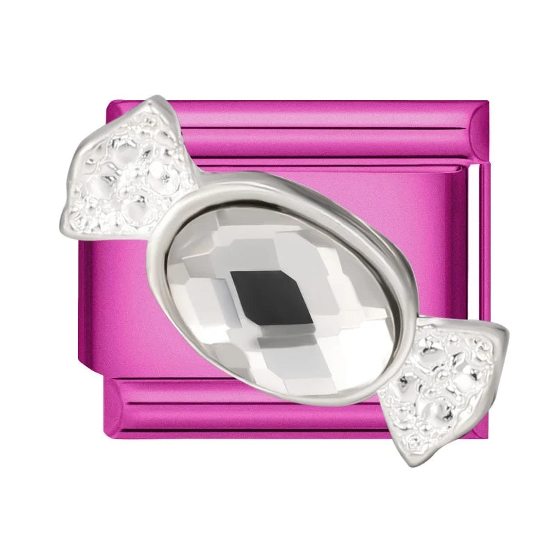 Y2K Rose Series Zircon Flower Butterfly Italian Charm Links Fit