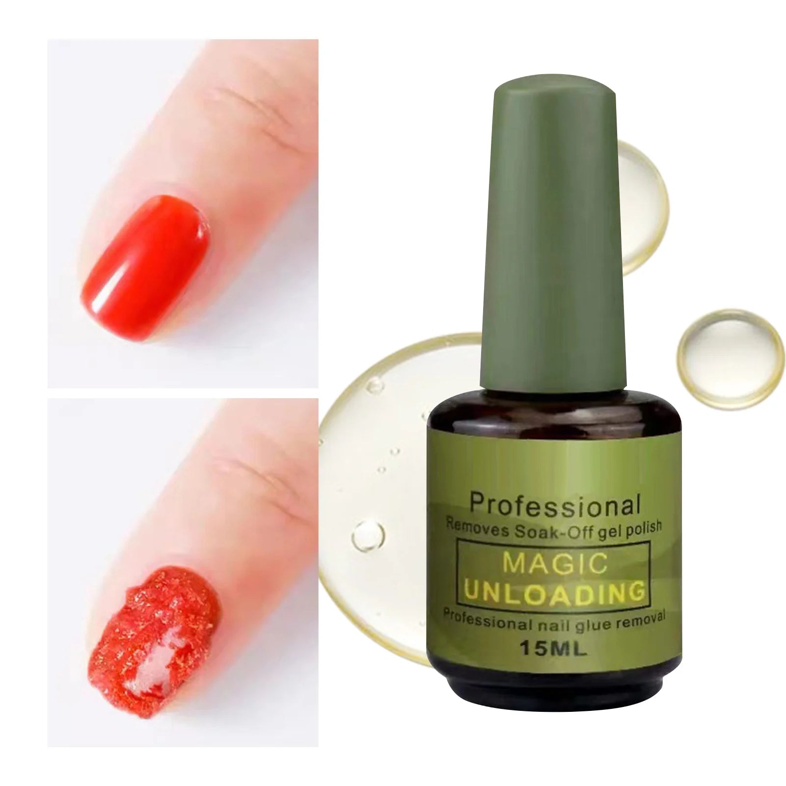 Nail Gel Magic Remover Soak Off Polish Delete Primer Acrylic Clean Qme