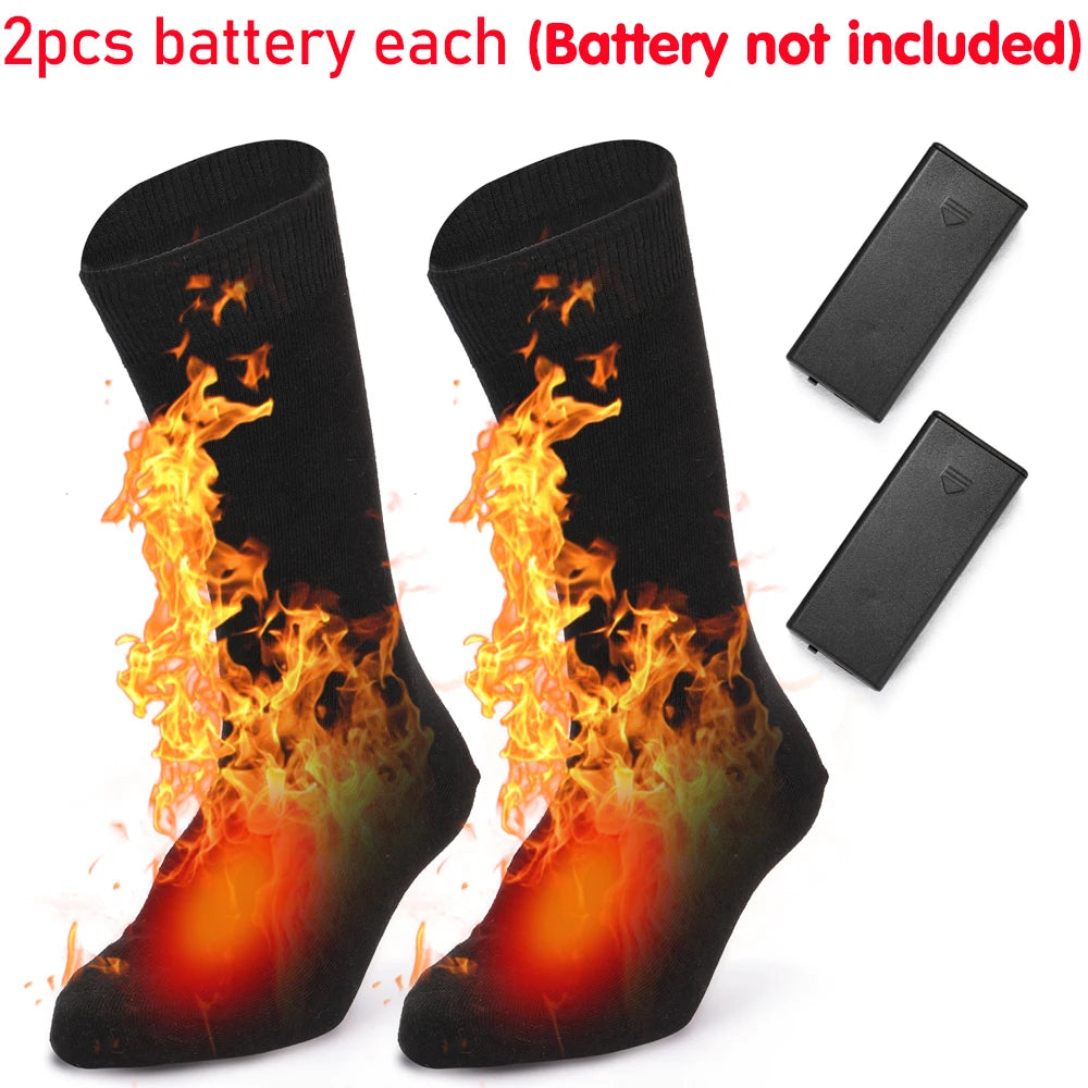 Adjustable Electric Heated Socks with Rechargeable Battery for Chronically Cold Feet Large Size USB Charging Heating Socks Qme 2 Battery Warehouse China Mainland