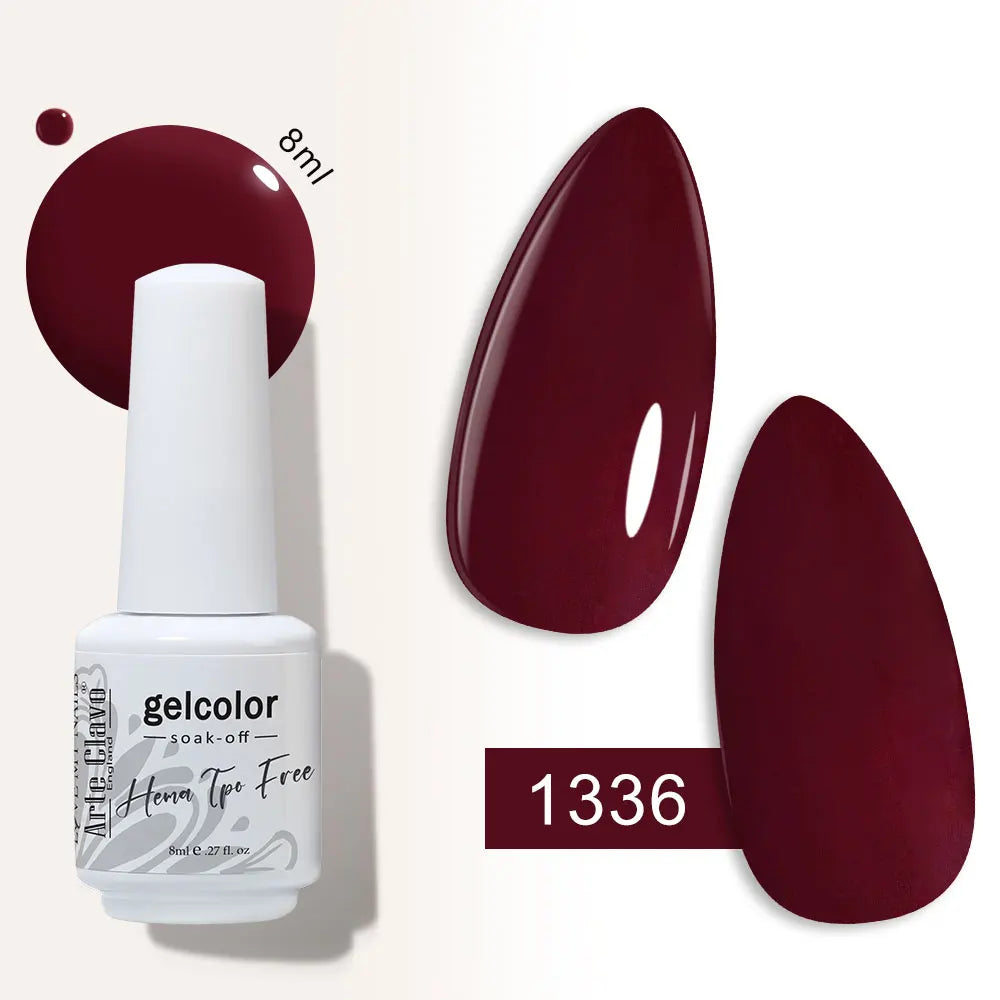 Arte Clavo Semi-permanent Gel Nail Varnish 180 Colors Semipermanent