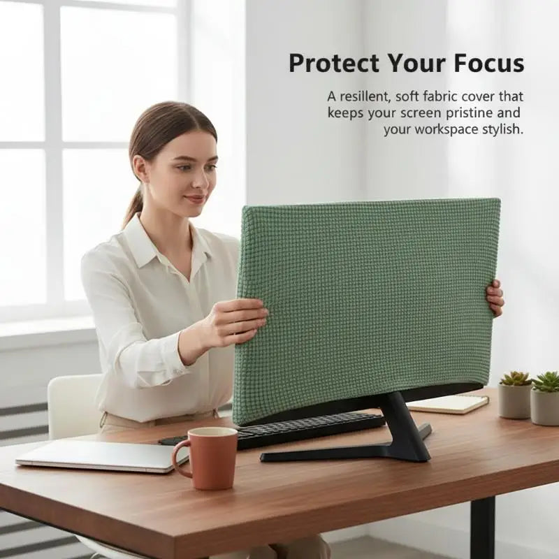 Dustproof Sleeve Stretchable Fabric Computer Cover 19-37inches Screen Qme