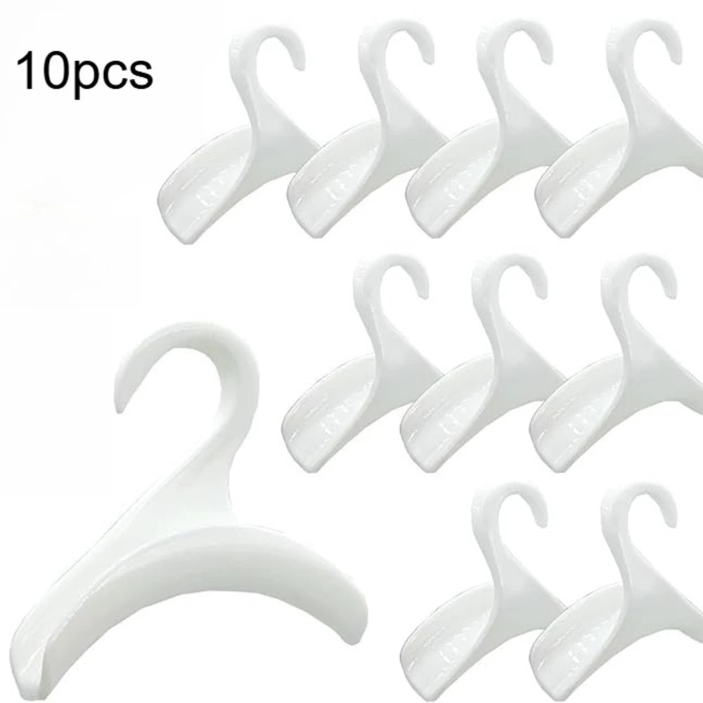 10pcs Wardrobe With Handbag Hooks, Used For Hanging And Storing Bags, Protecting The Shape And Storage Space Of The Bags Qme White-10pcs