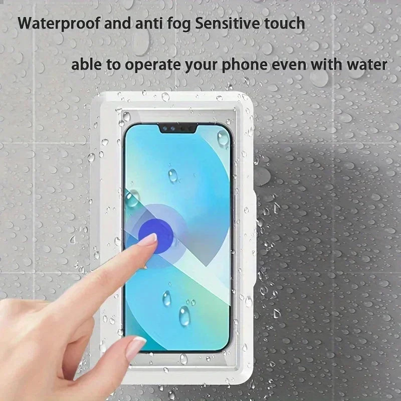 Rotatable Universal Waterproof Anti-fog Mobile Phone Case Bathroom Qme