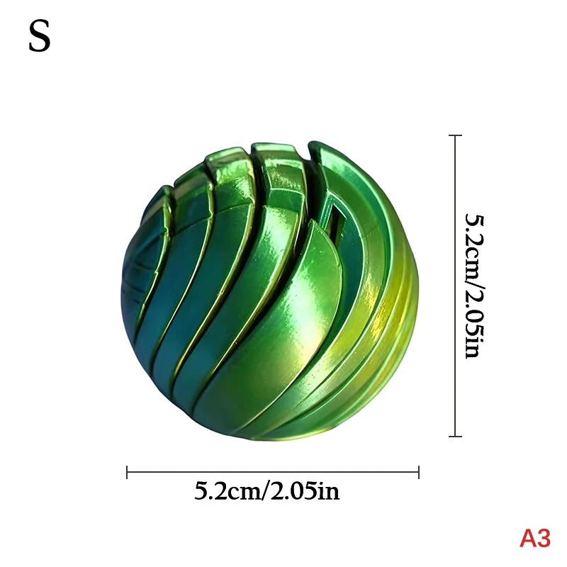 Gear Liquid Flow Ball Rotating Design Relief Toys Offic Slime Fidget Qme A3