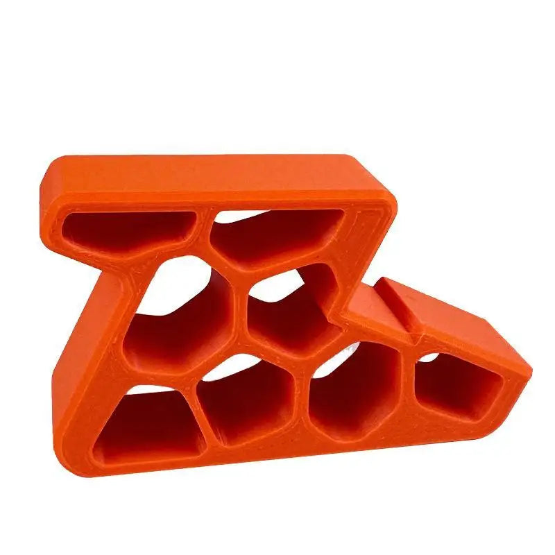 Waterproof Heavy Duty Door Stopper Non Slip Rubber Wedge Home Office Qme Orange 100x70x25mm