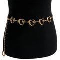 Harajuku Punk Moon Metal Belts Women Vintage Gothic Sun Waist Chain Qme Gold