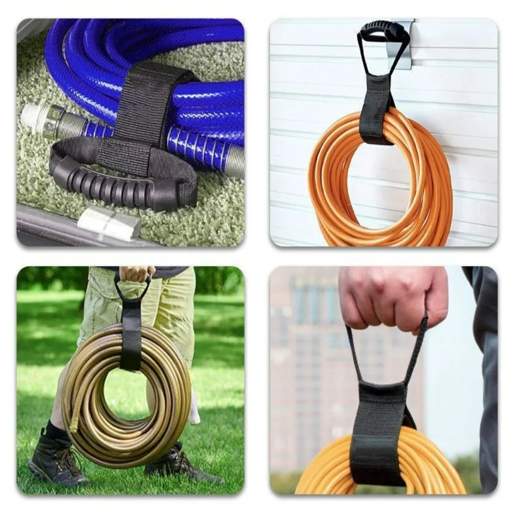 Portable Heavy-Duty Hook Storage Straps Wire Harness Device Cable Storage Storage Tape Suitable for Garden Hose Cables Storage Qme