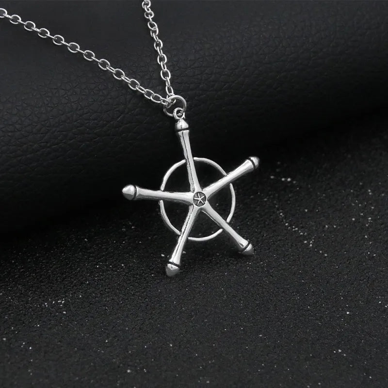 Alloy Necklace Cosplay Anime Bleach Quincy Ishida Uryuu Neutral Choker Chain Bracelet Pendant Jewelry Accessory Holiday Gift Qme IshidaUryuu Necklace