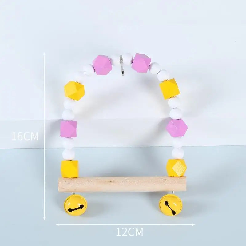 Bridge Bird Supplies Climbing Toys Cage Accessories Colorful Pet Qme A12