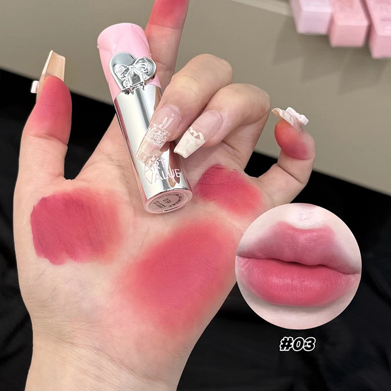 Red Tone Lip Glaze Matte Velvet Lipstick ART VALUE Long-lasting Qme AE838-3