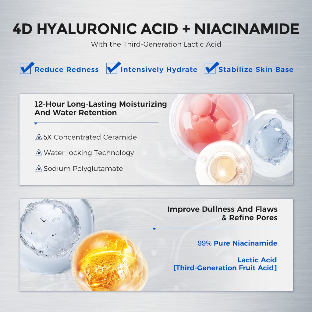 NING DERMOLOGIE Hyaluronic Acid 4D Hydration Brightening Moisturizing Qme