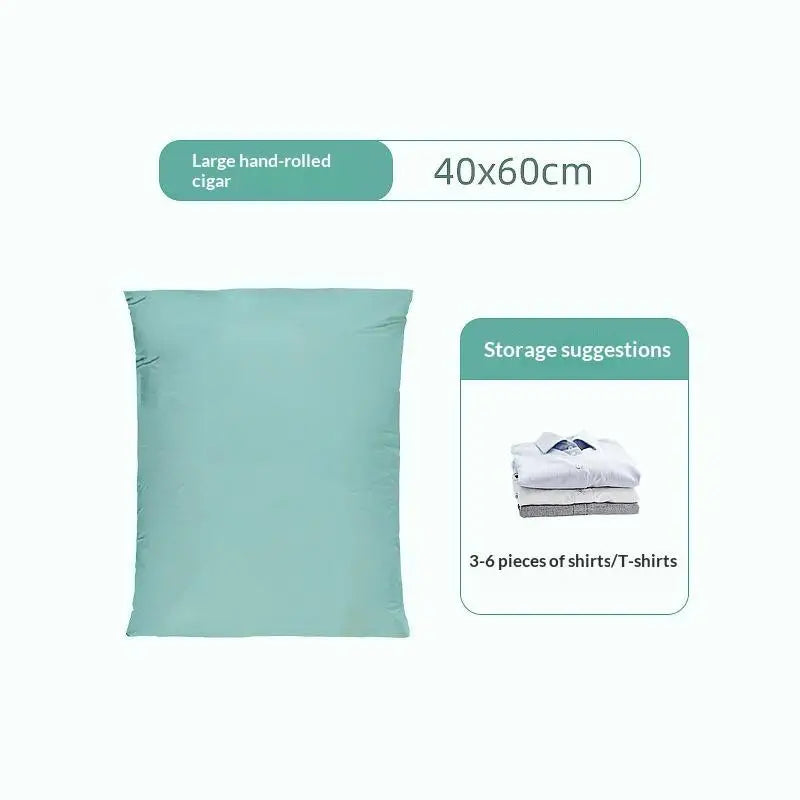 No Pump Design Vacuum Compression Storage Bags Extra Large For Clothes Blankets Bedding Bedroom Storage Qme A1