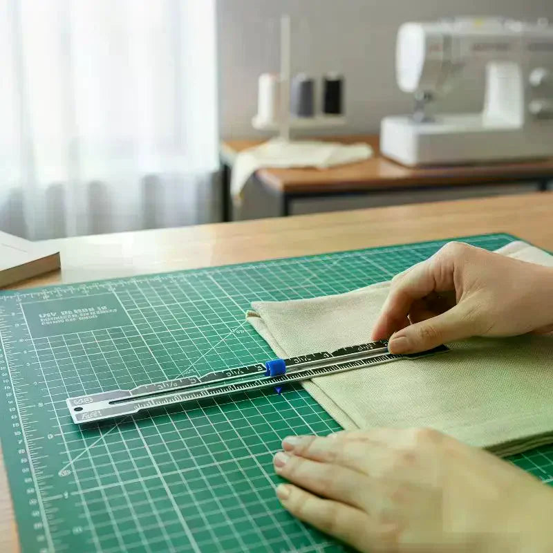 Metal Sliding Guage Sewing Measuring Tool Quilting Accessories Notions Qme