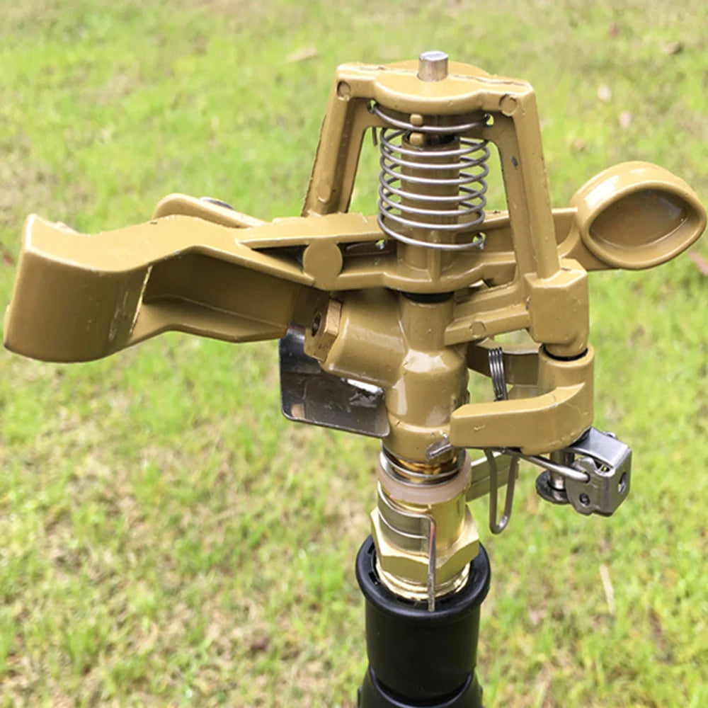 Automated 360-Degree Rotating Sprinkler Head Garden Irrigation System Agriculture Arm Spray Watering Efficient Drip Dispenser Qme 6 points