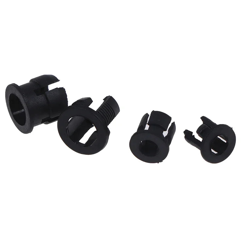 Plastic LED Holders Clips-bezels Mounts Cases Housings Black Qme