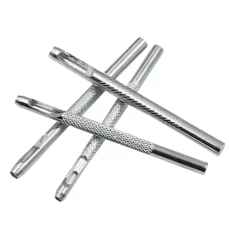 Belt Hole Puncher Kit - 2.5/3/3.5/4mm Round Hole Galvanized Leather Punch Tool for Watch Band Belt Qme