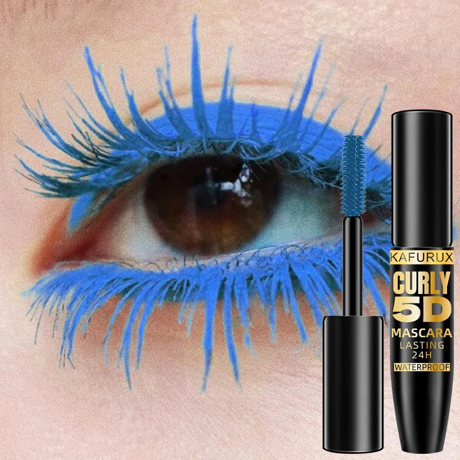 5D Mascara Thick Curl Waterproof Natural Lenthen Eyelash 9 Colors Qme
