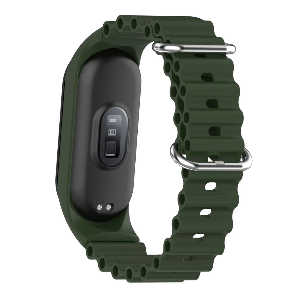 Strap For Xiaomi Mi Band 7 6 5 4 3 Smart Bracelet Sport Wrist Replacement Soft Silicone Ocean Strap For Mi band 5 7 Wristban Qme