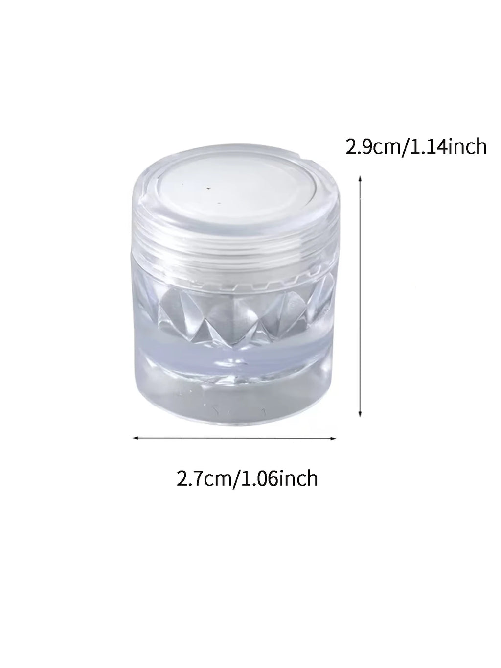 1PCScrystal-coated High-transparency Trendy Pink Crystal Nail Polish Qme