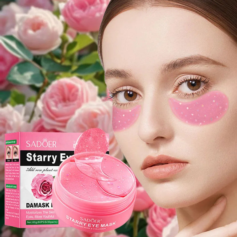 Rose Collagen Eye Mask Long-lasting Moisturizing Formula Moisturizes Qme