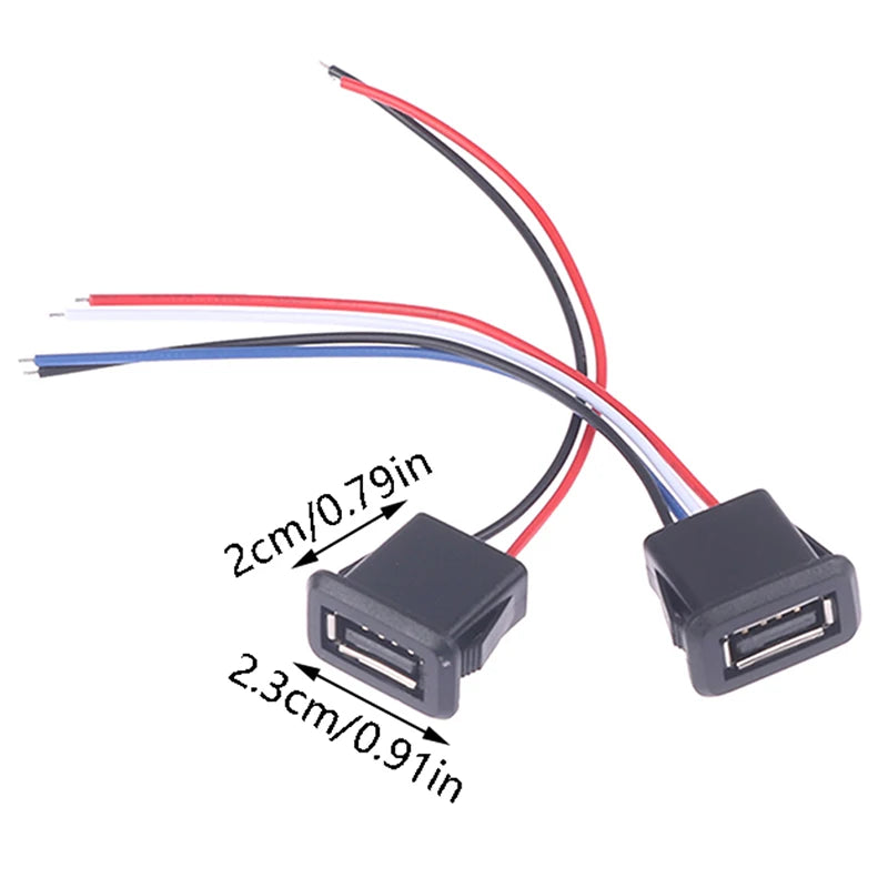 USB 2 0 Female Power Jack USB2 Charging Port Connector Cable Charger Qme