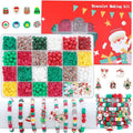 Christmas Bracelet Making Kit Friendship Beads Clay Beads Jewelry&Bracelet Making Kit Charm Bracelet Maker Set Christmas Gift Qme Beads Kit