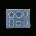 Nail Art 3D Silicone Mold Bean Card Easy Clean Reusable Resin Qme Default Title