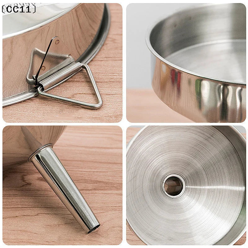 Metal Funnel Canning Kitchen Tools Accessories Wide Mouth Funnels Bar Qme