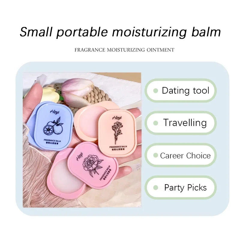 HISYI Solid Perfume Balm Long-lasting Floral Scents Vegan Compact Qme