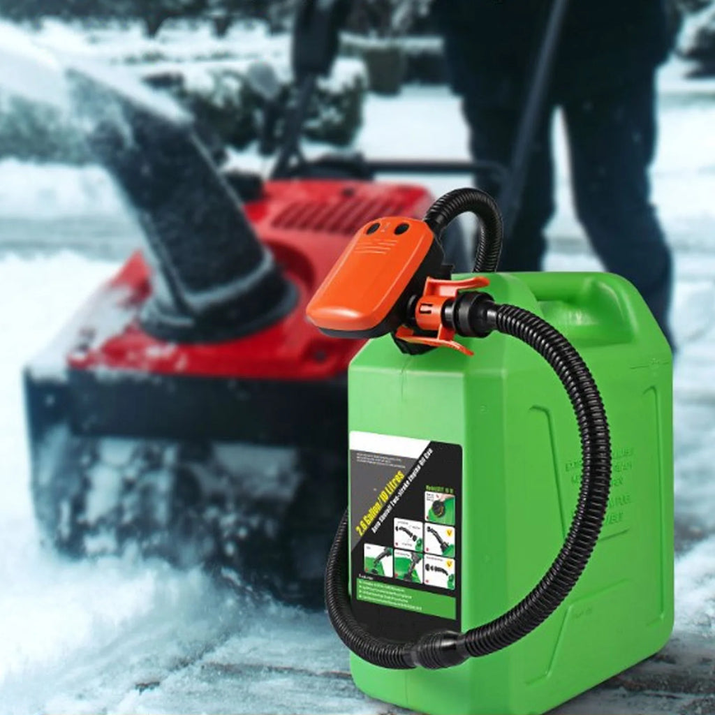 Fuel Transfer Pump Electric Oil Extraction Pump High Speed Siphon Battery Operated Canister Pump with 3 Size Adapters Qme