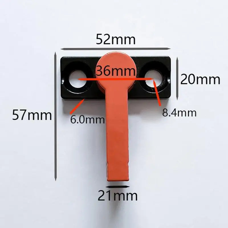Impact Resistant Push Fire Buckle Zinc Alloy T-shaped Locking Pin Qme