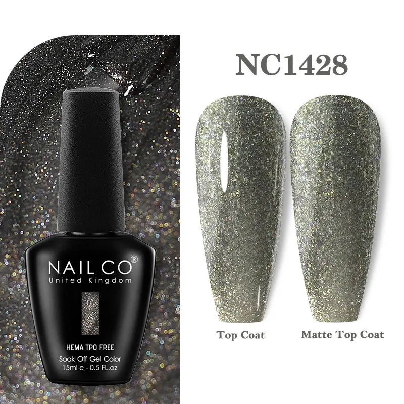 NAILCO Coat Base Gel Nail Polish Nails Art Semi Permanent Lacquer Qme 1428
