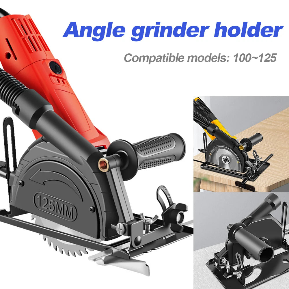 Angle Grinder Converter To Cutting Machine Modified Positioning Bracket Adjustable 0-45° Stable for 100/115/125mm Angle Grinder Qme