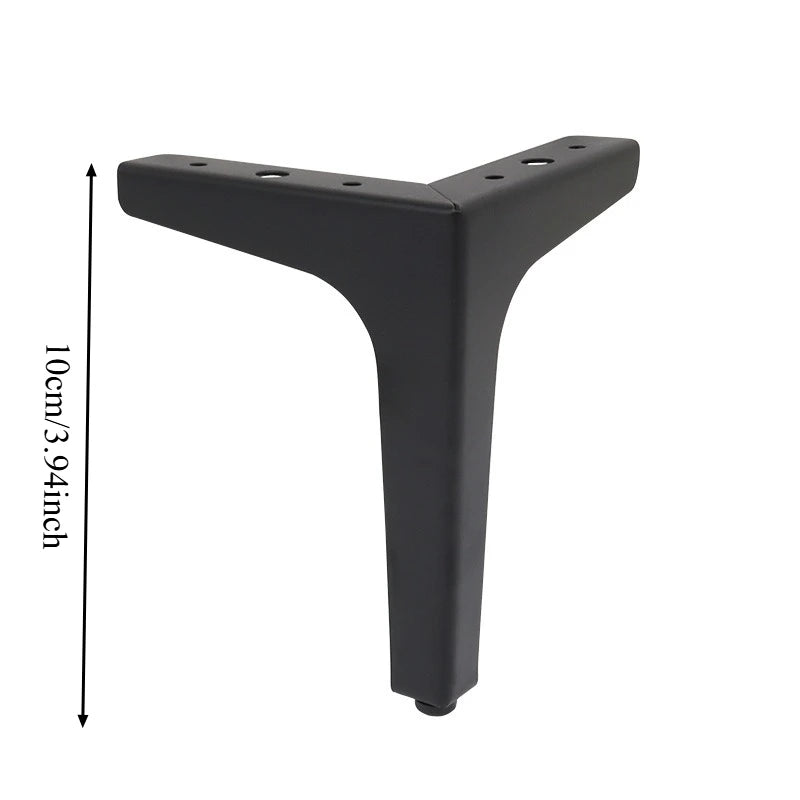 4pcs Modern furniture legs metal gold Black Iron Sofa Feet for Table Bed Chair Desk Dresser Cabinet support Furniture Hardware Qme