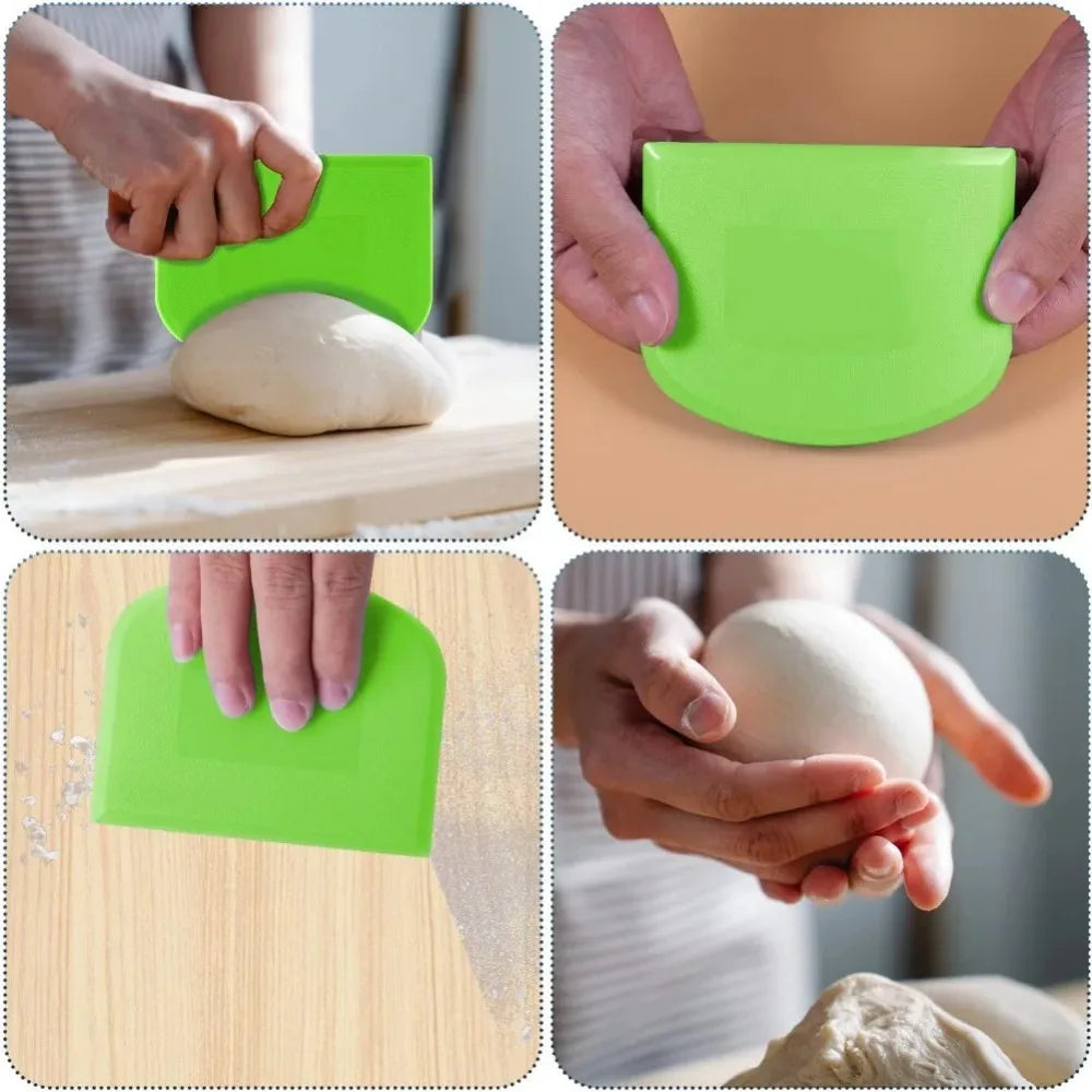 Baking-Supplies Dough-Scraper Plastic Smooth Edge Butter Cake Spatula Essential Household Kitchen Baking Tool Qme