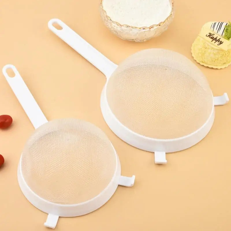 Coffee Filter Colanders Tools Plastic Fine Mesh Spoon Strainer Qme