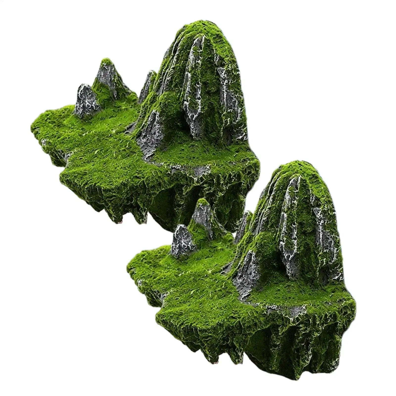 Reptile Rocks 2 Realistic Moss Climbing Habitat 3D Floating Suction Qme